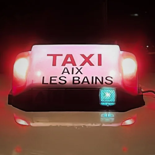 lumineux taxi aix les bains disponible